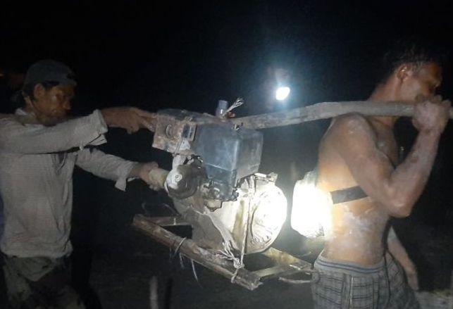 Polisi Amankan Delapan Penambang Biji Timah Ilegal di Babel