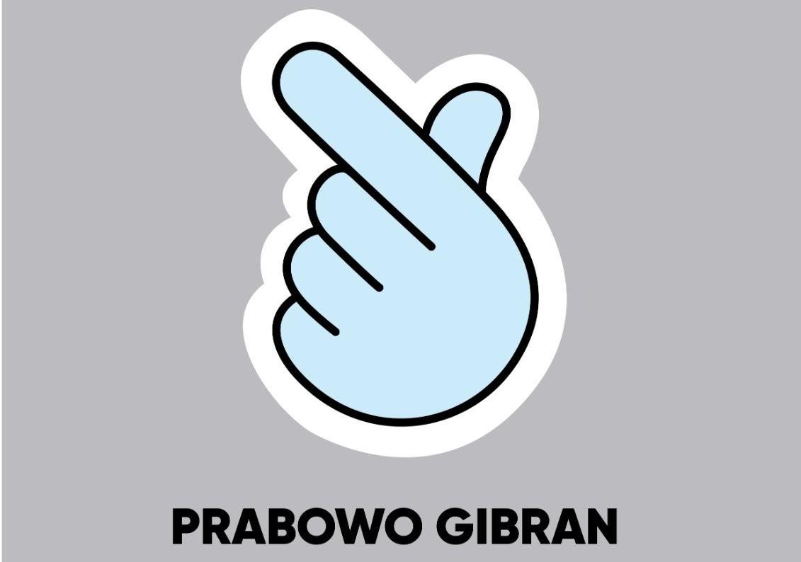 Usai Dapat Nomor 2, Gibran Pose Finger Heart, Jadi Logo Paslon?