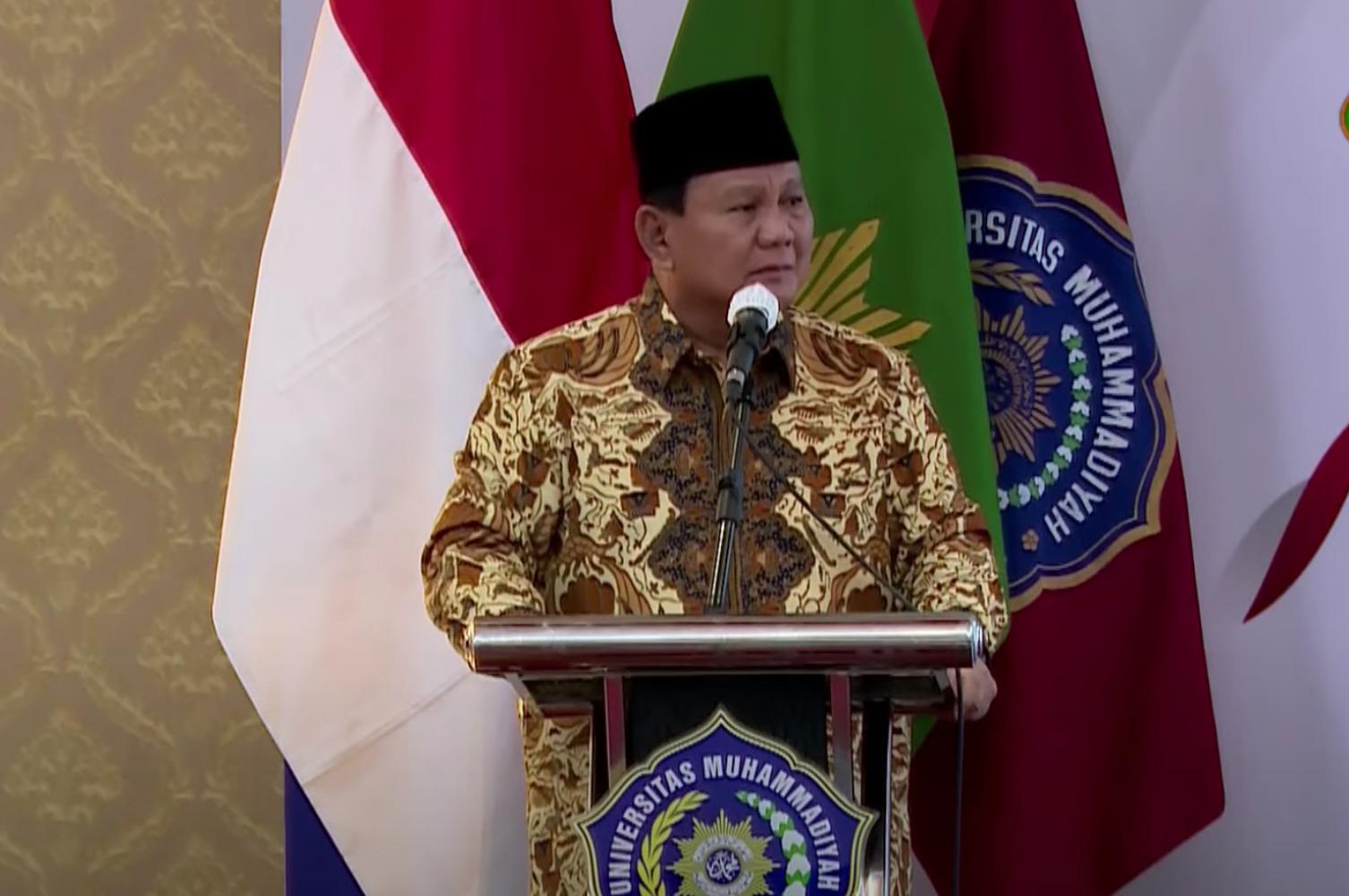 Dialog Muhammadiyah, Prabowo Tegaskan Indonesia tidak Akan Jual Murah Kekayaan Alam ke Asing