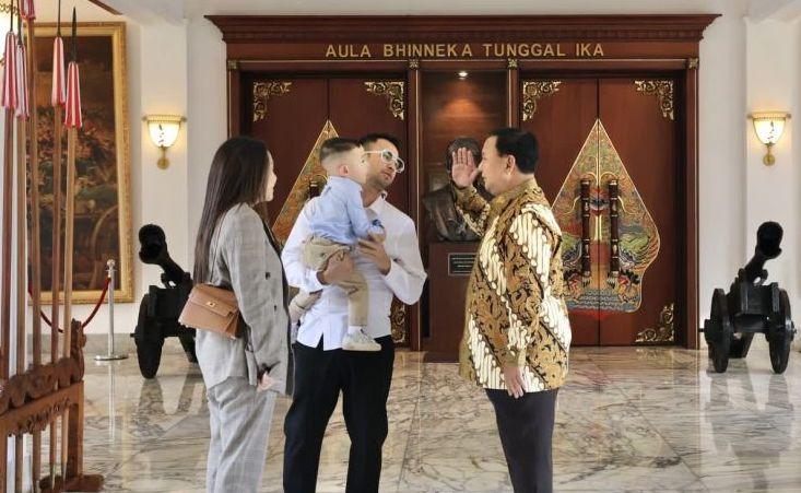 Prabowo Ketemu Cipung, Raffi-Nagita: Gemoy