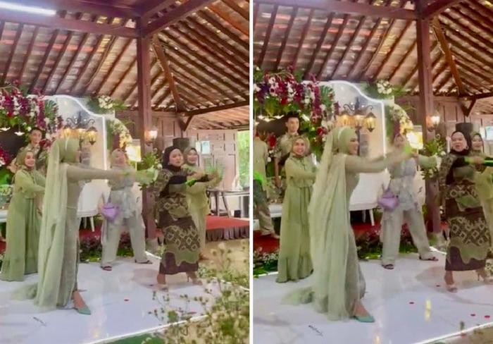 Viral! Pengantin Wanita Pound Fit Pakai Kebaya