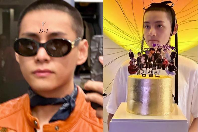 RM dan V BTS Pamer Rambut Botak, Mulai Wamil Hari Ini