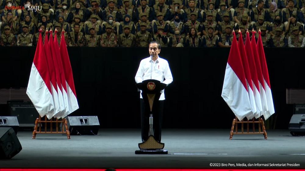 Jokowi Singgung Peretasan jelang Pemilu 2024