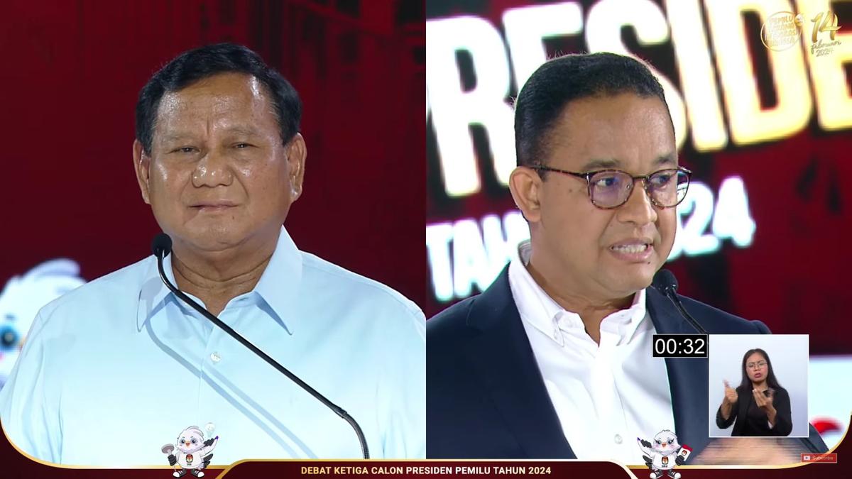 Prabowo Ajak Ditempat Lain Jabarkan Data, Anies: Ini Forum untuk Seluruh Rakyat Bukan ngopi di Ruang Tertutup