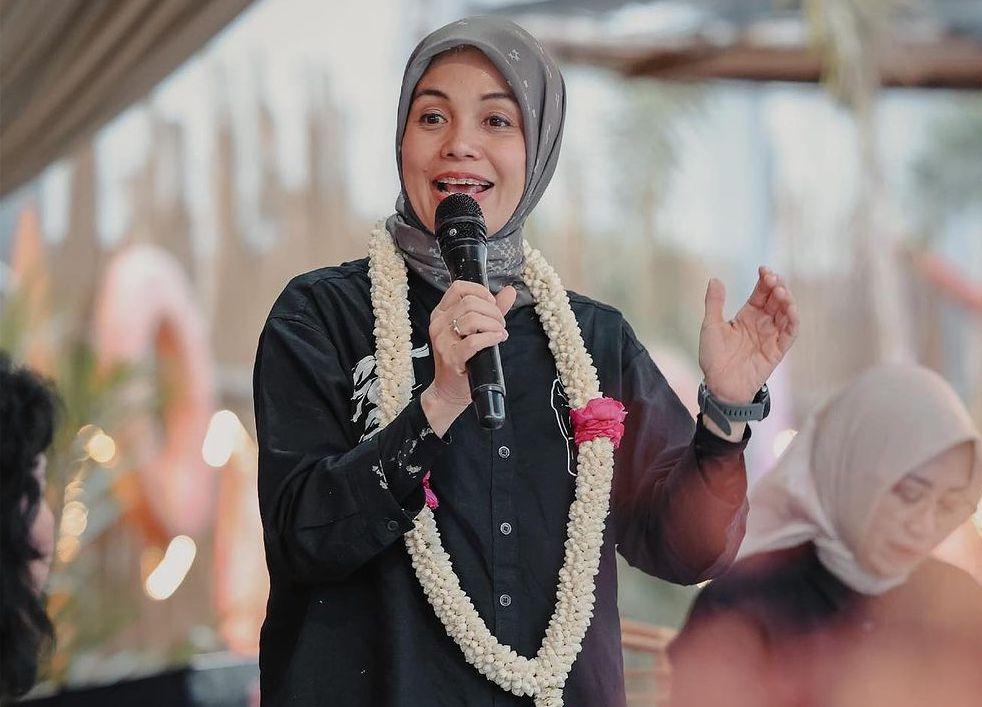 Senam Bareng Enak-emak di Lampung, Istri Ganjar Spill Menu Sehat Murah Cegah Stunting