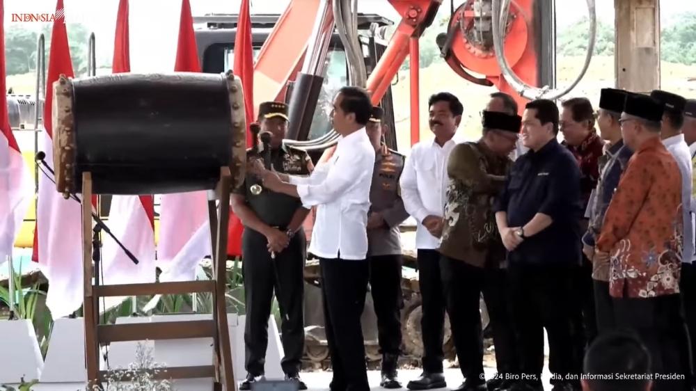Jokowi Groundbreaking Masjid Negara di IKN