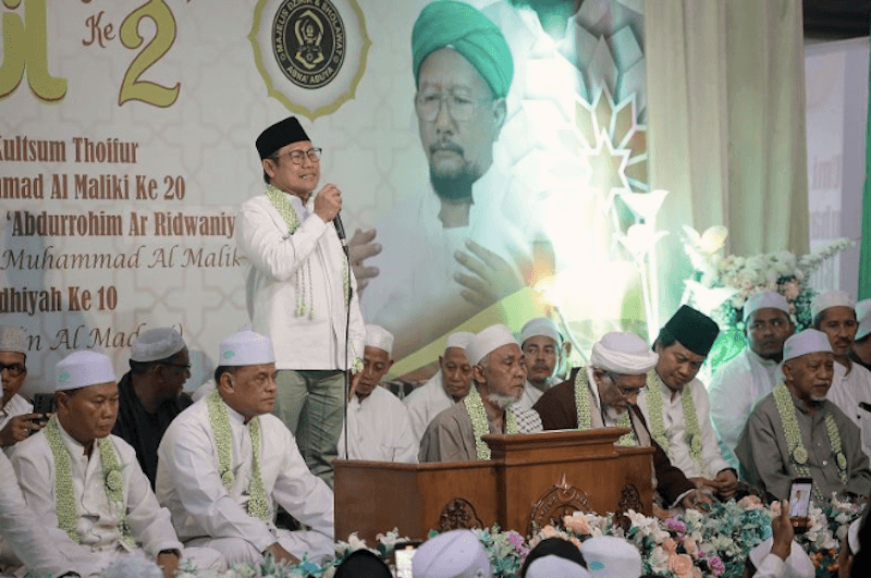 Muhaimin Laporkan Perjuangan AMIN ke Kiai Thoifur