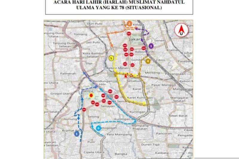 Jelang Harlah ke-101 NU, Dishub DKI Lakukan Rekayasa Lalu Lintas