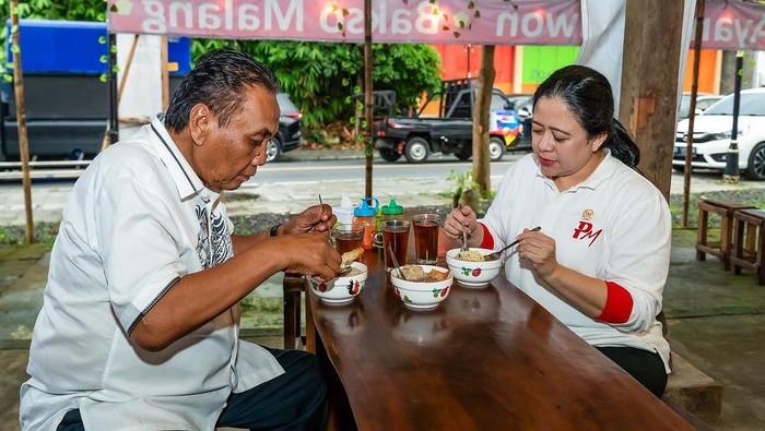 Puan Maharani Ngebakso Bareng Bambang Pacul, Ada 'Serba 3'
