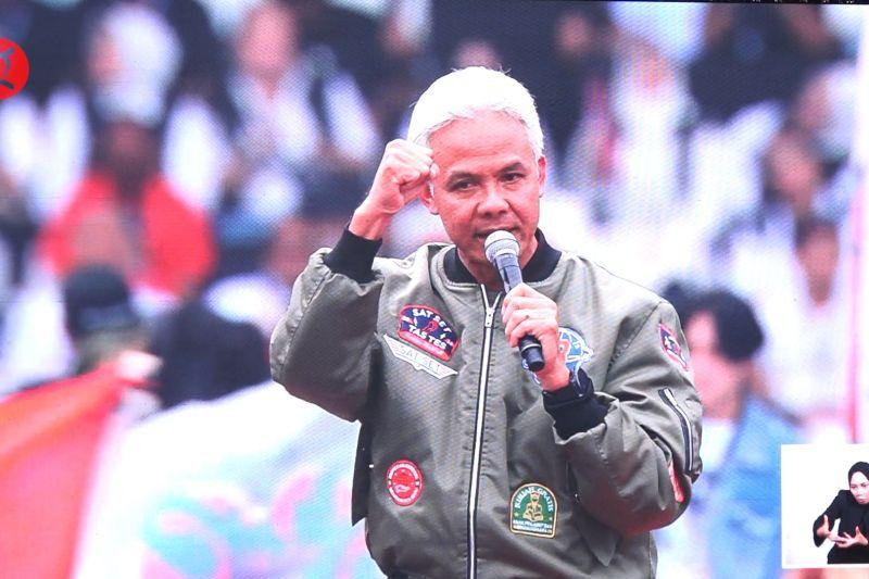 Banyak Pendukung Tinggalkan Ganjar saat Pidato di Kampanye Akbar di SUGBK, Warganet Bilang Gini