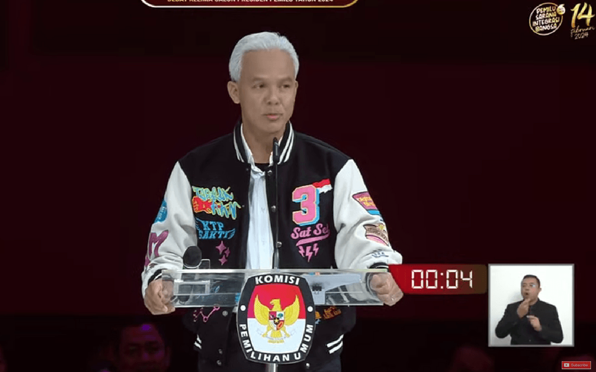 Ganjar Beri Kata Penutup Debat: Jangan Biarkan KKN Subur Kembali di Indonesia