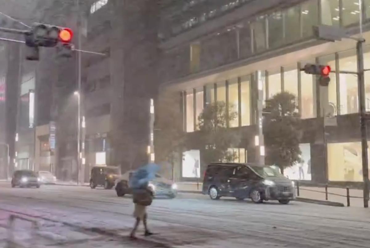 Hujan Salju Parah, Operasional Kereta dan Pesawat di Tokyo Terpaksa Dihentikan