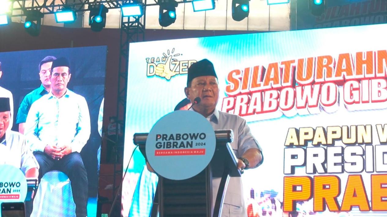 Kampanye di Sumatra Utara, Prabowo Hadiri Konser Indonesia Maju di Lubuk Pakam
