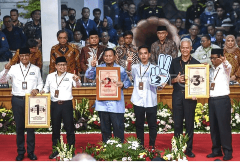 Survei Populi Center: Prabowo-Gibran 52.5%, AMIN 22,1%, Ganjar-Mahfud 16,9%