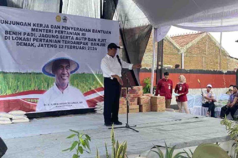 Bantuan di Jateng Tak Tiba Sepekan, Mentan Amran Minta Petani Lapor