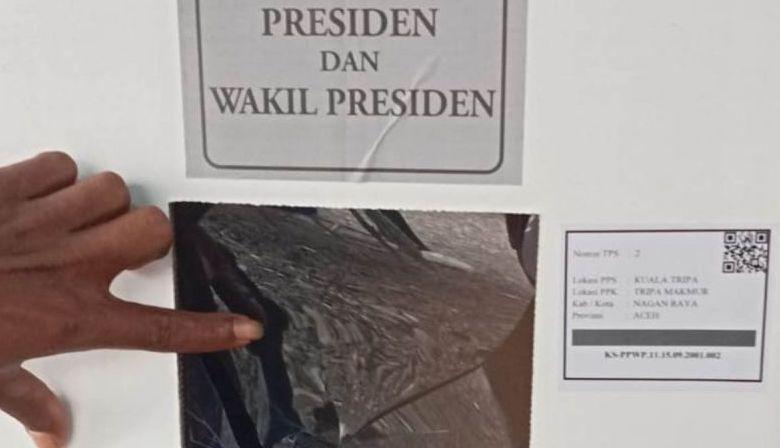 Kotak Suara Pemilu 2024 Rusak, Nyoblos di Nagan Raya Aceh Tetap Berjalan