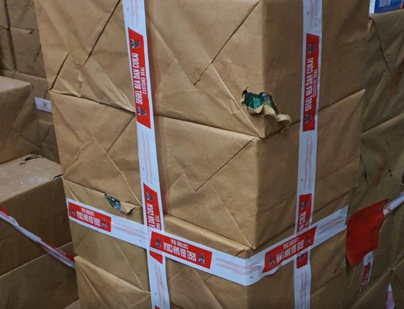 Sehari 2 Penindakan, Bea Cukai Kediri Amankan 58 Ribu Batang Rokok Ilegal