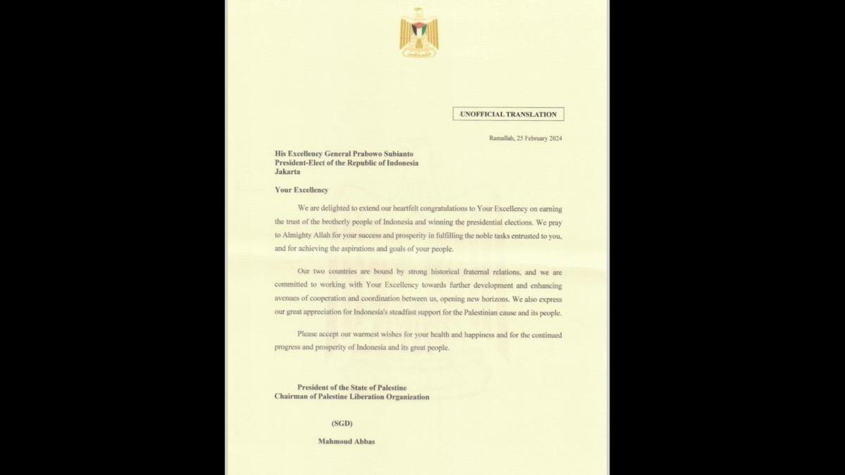 Palestina Aja Udah Ngakuin Prabowo Menang Pilpres, Masa 'Anak Abah' Enggak?