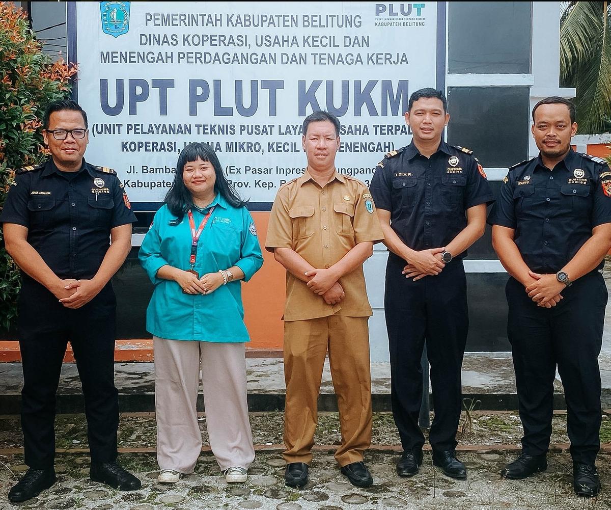 Beri Asistensi, Bea Cukai Dukung UMKM Belitung Naik Kelas