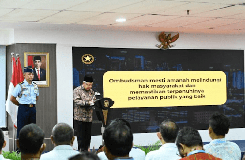 Wapres Harap Ombudsman Memperluas Akses Pengaduan Terhadap Pelayanan Publik di Indonesia