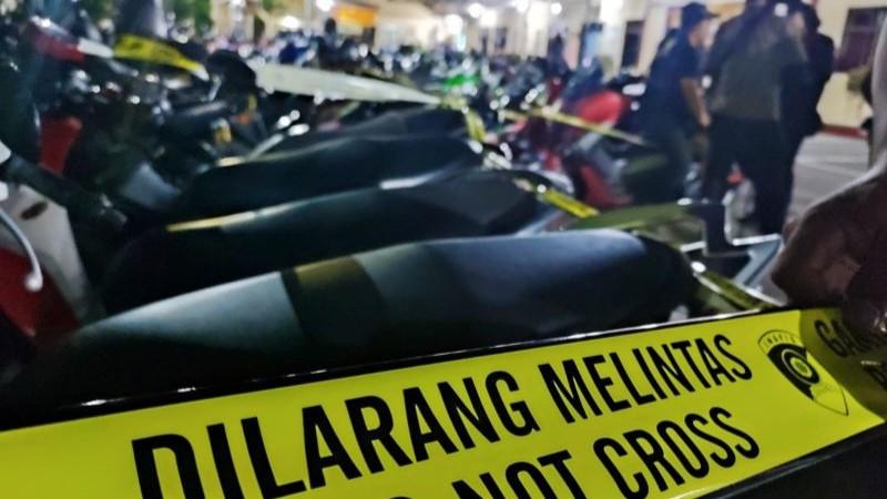 Polres Gowa Sita 245 Unit Motor Diduga untuk Balap Liar