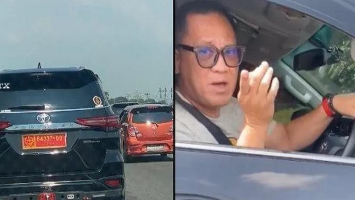 Cuma Demi Lolos Ganjil Genap, Pengemudi Fortuner Arogan Palsukan Pelat Dinas TNI