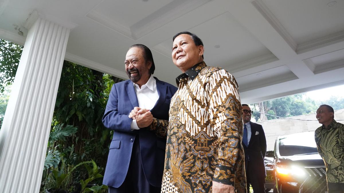 Prabowo Dikunjungi 'Teman Lama' Surya Paloh di Kertanegara Nomor 4