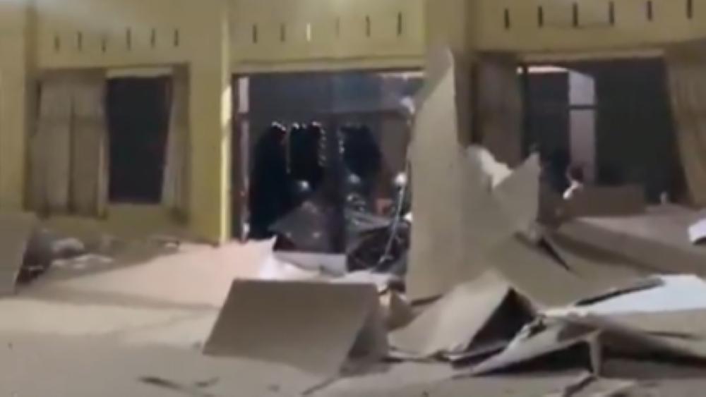 Plafon Kwarcab Tasik Runtuh Pascainsiden Gempa M 6,5 di Garut