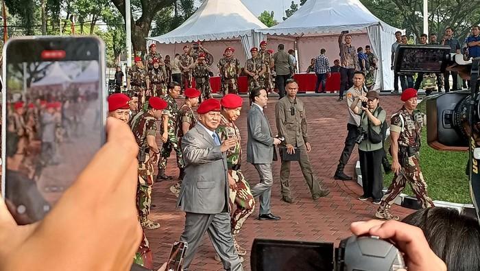 Prabowo Hadiri HUT ke-72 Kopassus Pagi Ini