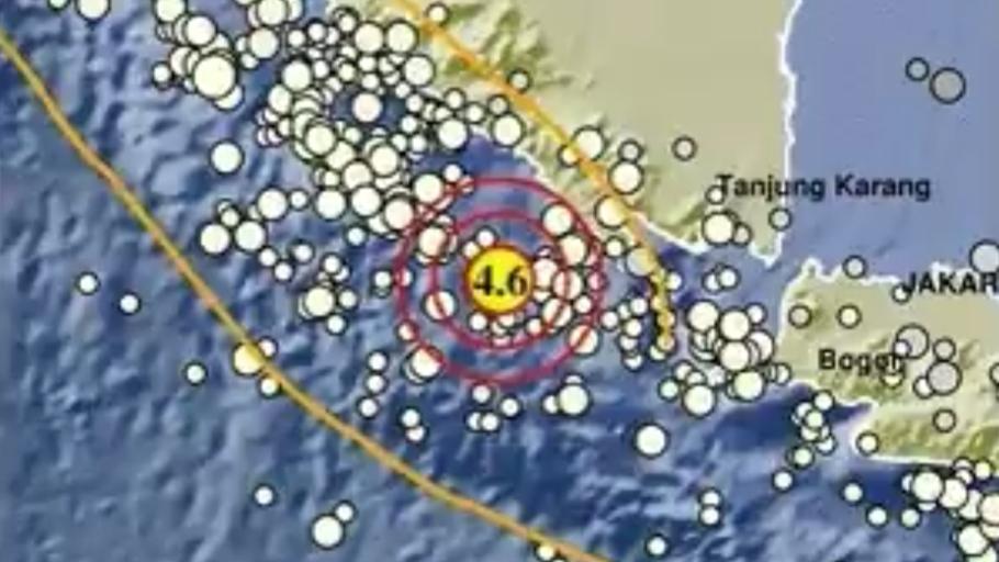 Lampung Diguncang Gempa Magnitudo 4,6