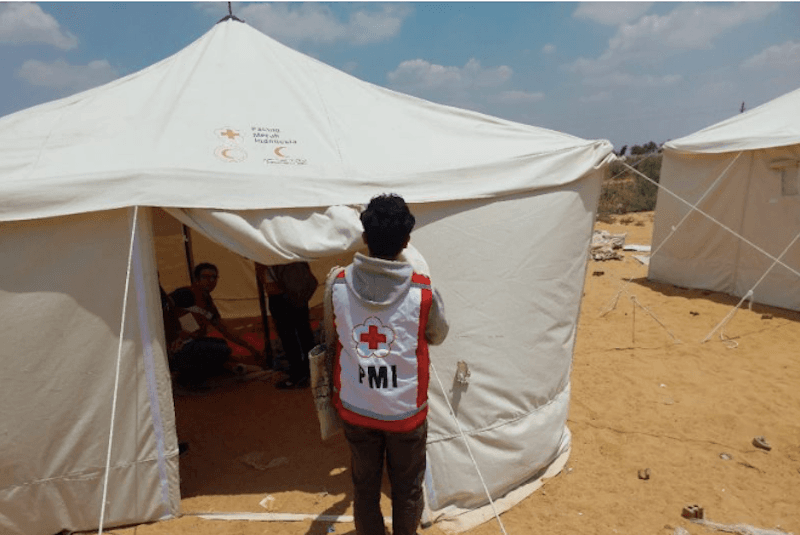 PMI Kirim 500 Tenda ke Gaza Pekan Ini