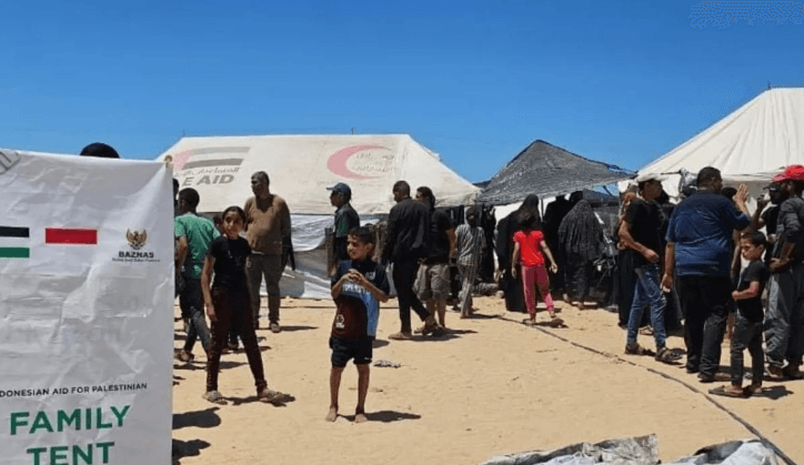 Baznas Dirikan Ratusan Tenda Darurat dan Puluhan Toilet Umum untuk Warga Gaza