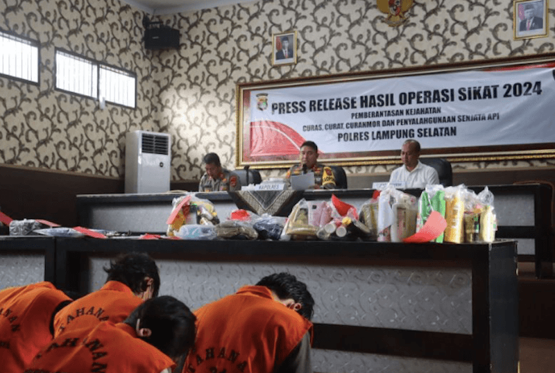 28 Pelaku Kejahatan Diringkus Selama Ops Sikat Krakatau