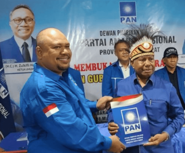 Bakal Calon Gubernur Papua Barat Petahana Resmi Daftar ke DPW PAN