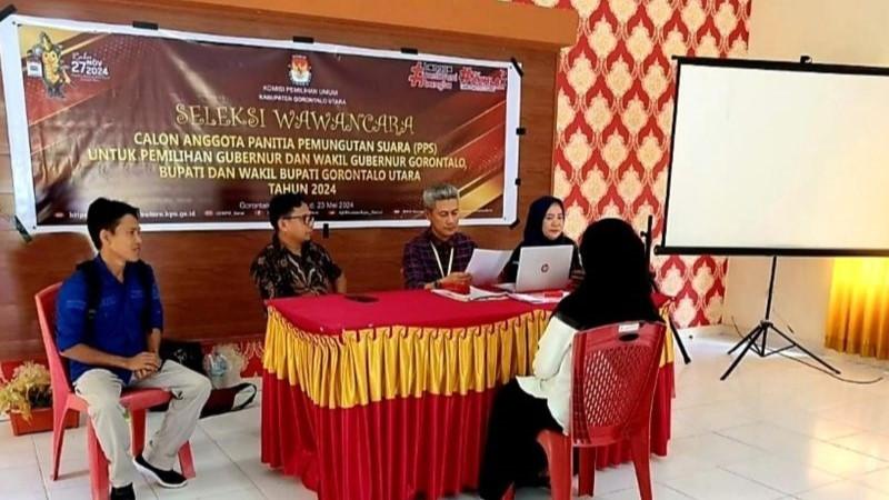 KPU Gorontalo Utara Seleksi 649 Calon PPS jelang Pilkada 2024