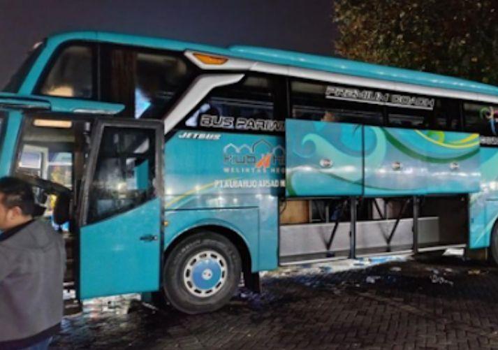 Gegara Korsleting Kabel Charger, Bus Study Tour di Jogja Terbakar