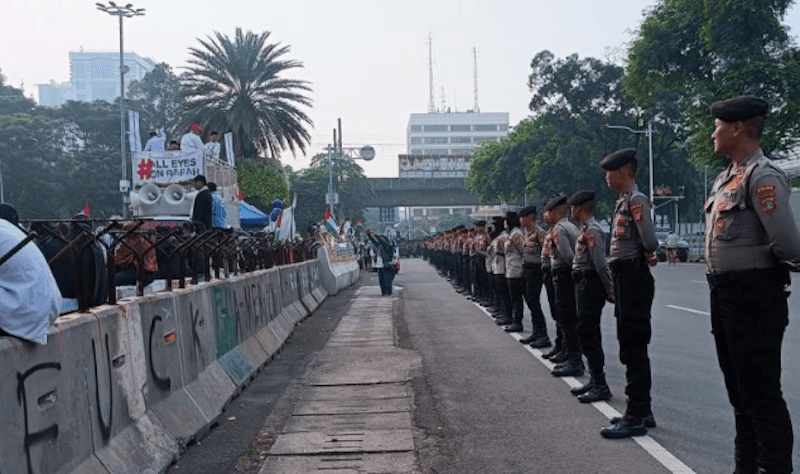 Kapolres Jakpus Minta Peserta Aksi Bela Palestina Perhatikan Hak Masyarakat Lain
