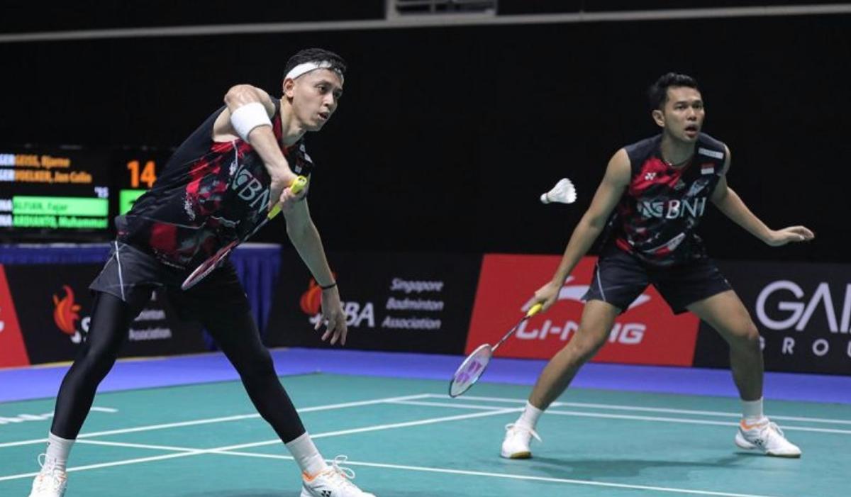 Fajar/Rian Singkirkan Wakil Denmark di Semifinal Singapore Open