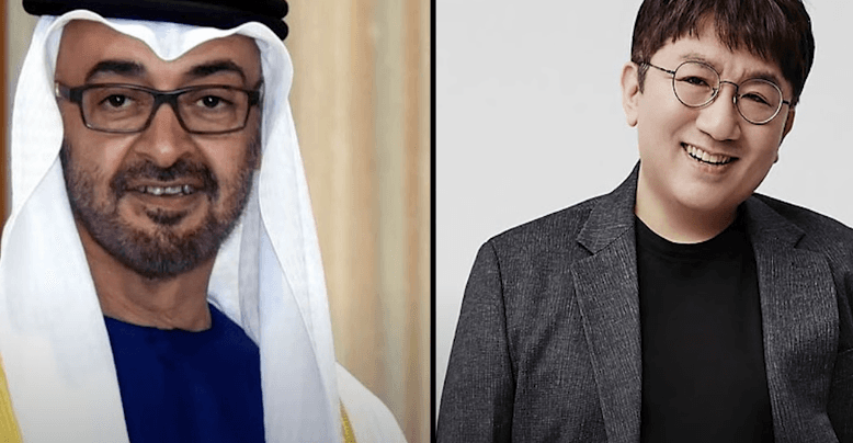 Bang Si-hyuk dan Presiden UEA Bahas Kemungkinan K-pop di Timur Tengah