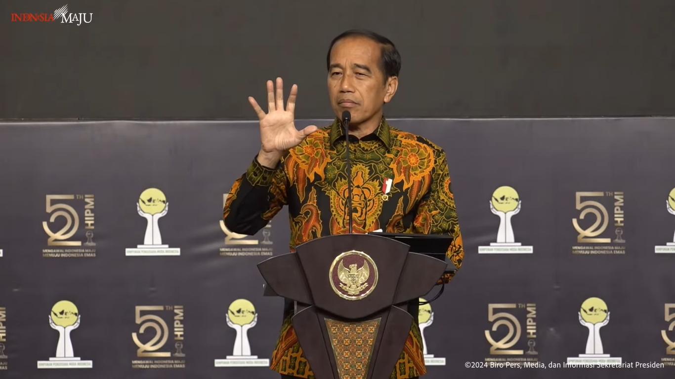Jokowi Ajak Hipmi Fokus Pantau Peluang Bonus Demografi Capai Indonesia Emas 2045