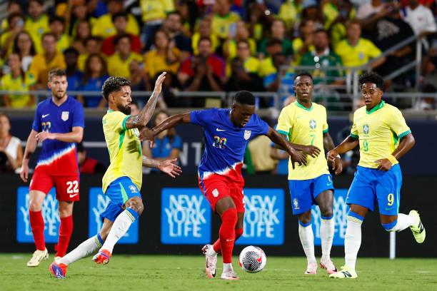 Pertandingan Uji Coba antara Brazil dan Amerika Serikat Berakhir Imbang 1-1