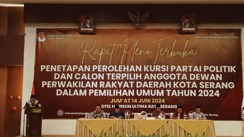 KPU Kota Serang Tetapkan 45 Anggota DPRD Terpilih Periode 2024-2029