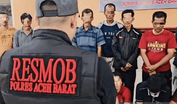 20 Pelaku Judi Slot dan Gim Daring di Aceh Ditangkap