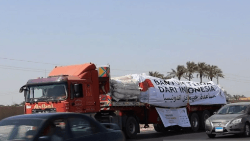 PMI Kirimkan 500 Unit Tenda Pengungsian ke Perbatasan Gaza