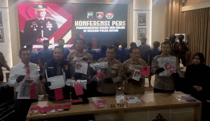 Polres Banyumas Ungkap Kasus Judi Online Beromzet Miliaran Rupiah