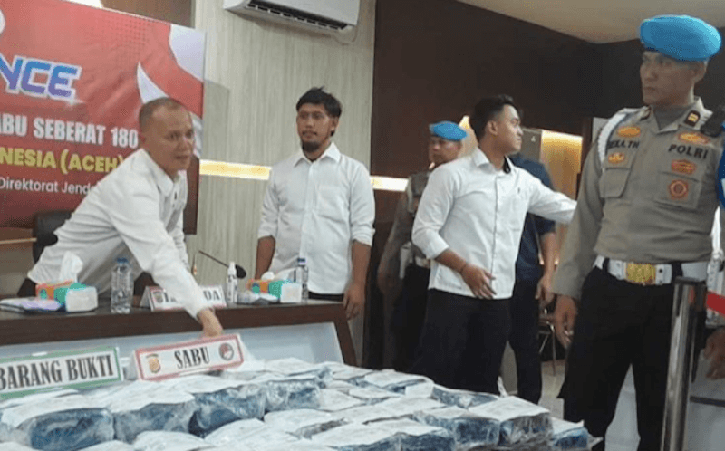 Penyeludupan 180 Kg Sabu-sabu Berhasil Digagalkan