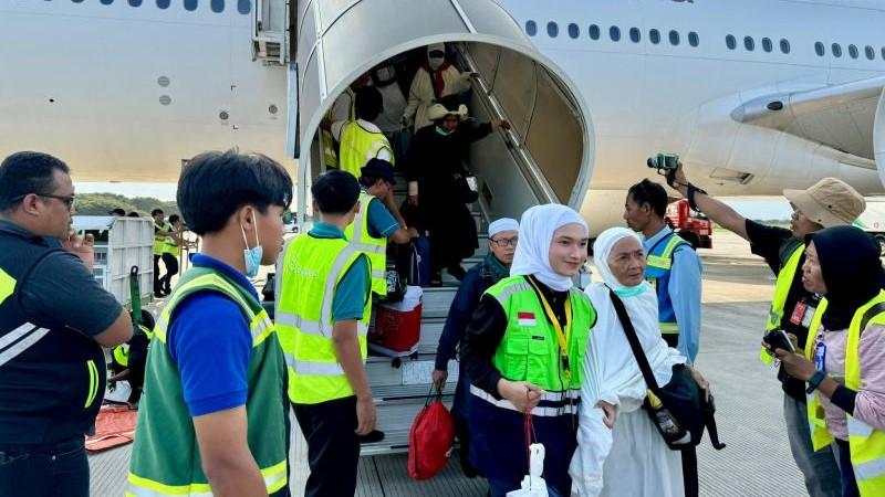 AP I Bandara Lombok Catat Ada 1.964 Jemaah Haji Pulang ke Tanah Air
