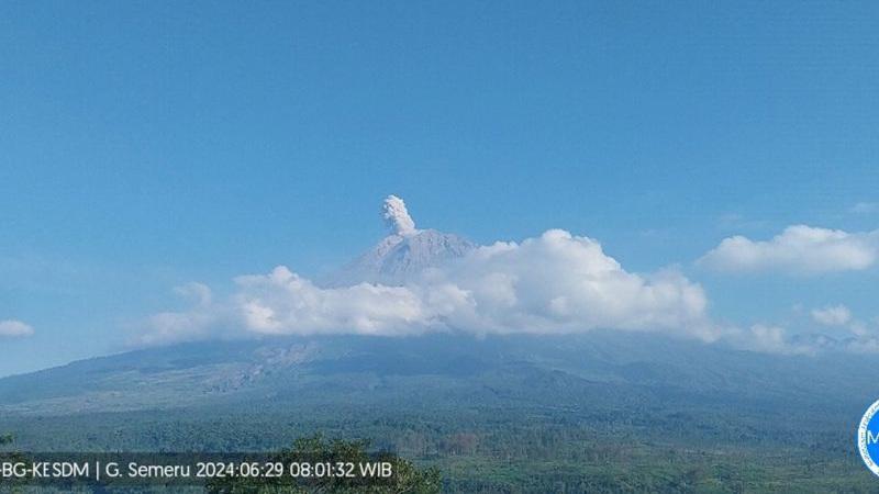 Gunung Semeru Erupsi Pagi Ini, Abu Vulkanik Capai 4.576 Mdpl