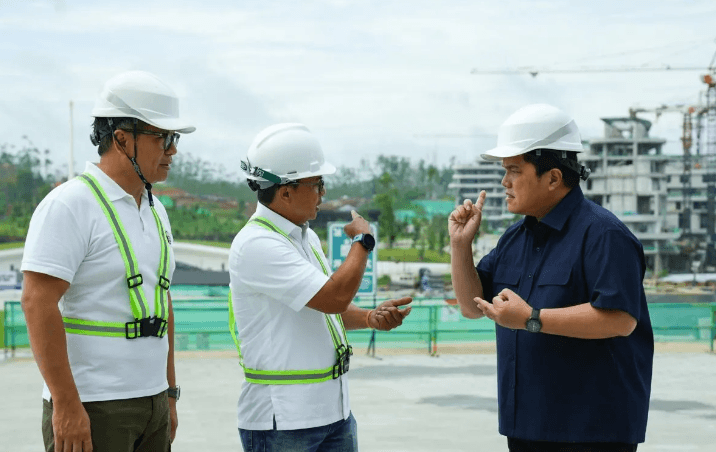 Erick Thohir Optimis Dapat Tuntaskan Fasilitas Perayaan HUT RI di IKN