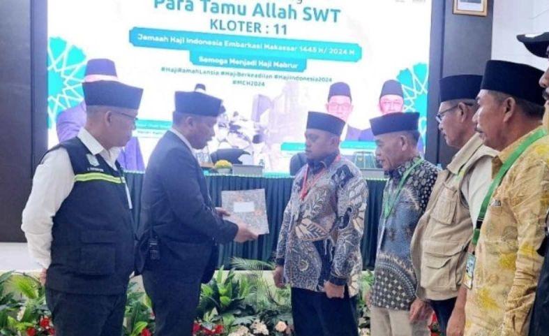 PPIH Debarkasi UPG Sambut Kedatangan Jamaah Haji asal Maluku Utara